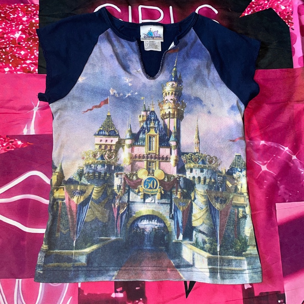 50th anniversary Disney cropped tee